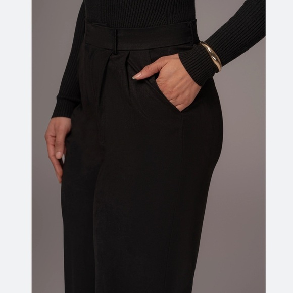 JLUXLABEL Black Wide Leg Pants - Picture 3 of 3